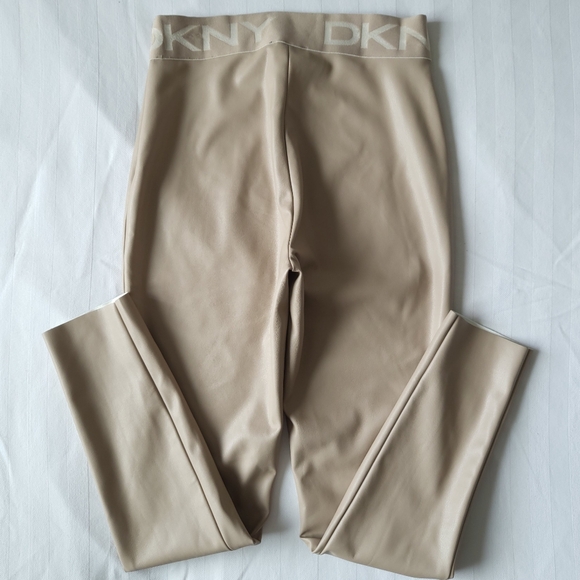 DKNY Faux Leather Leggings/Pants - Picture 4 of 13